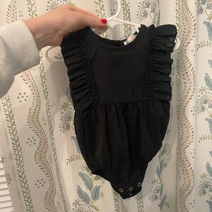 Bailey’s Blossoms Black Romper